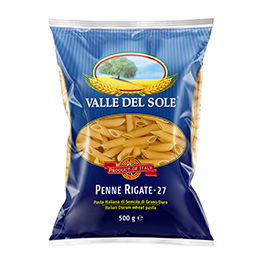 Valle del sole Penne Rigate 27, 500g